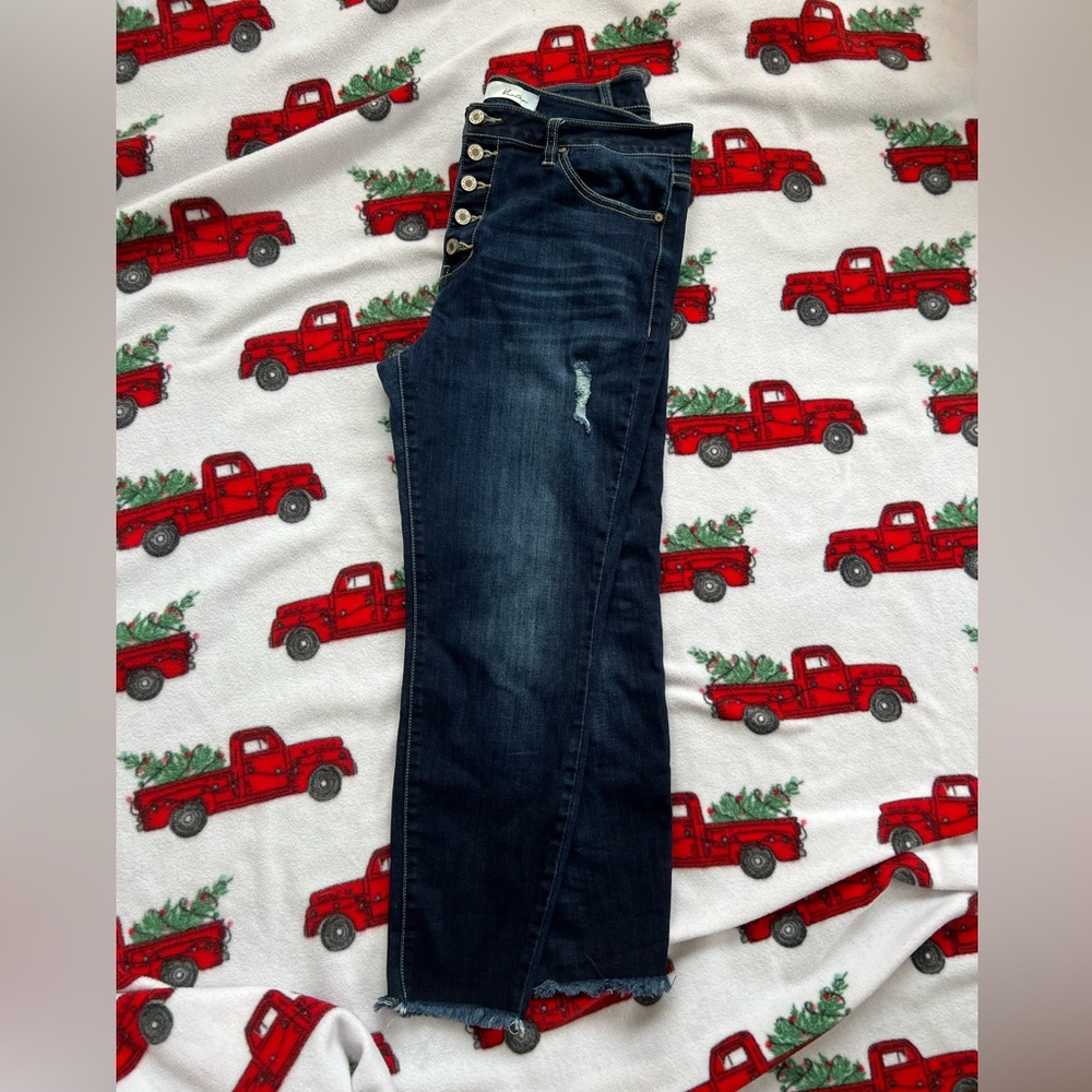 KanCan Buttonfly dark wash